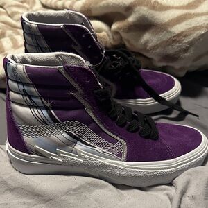 Vans SK-8 Hi Bolt Chrome Flash Acai  with Black Laces M4 W5.5